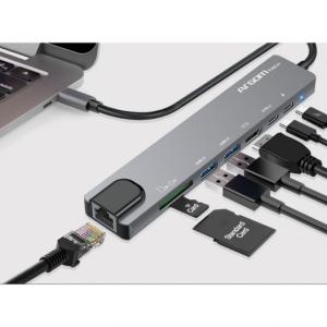 ADAPTADOR HUB ARGOM TIPO C 8 EN 1 ONEAXESS